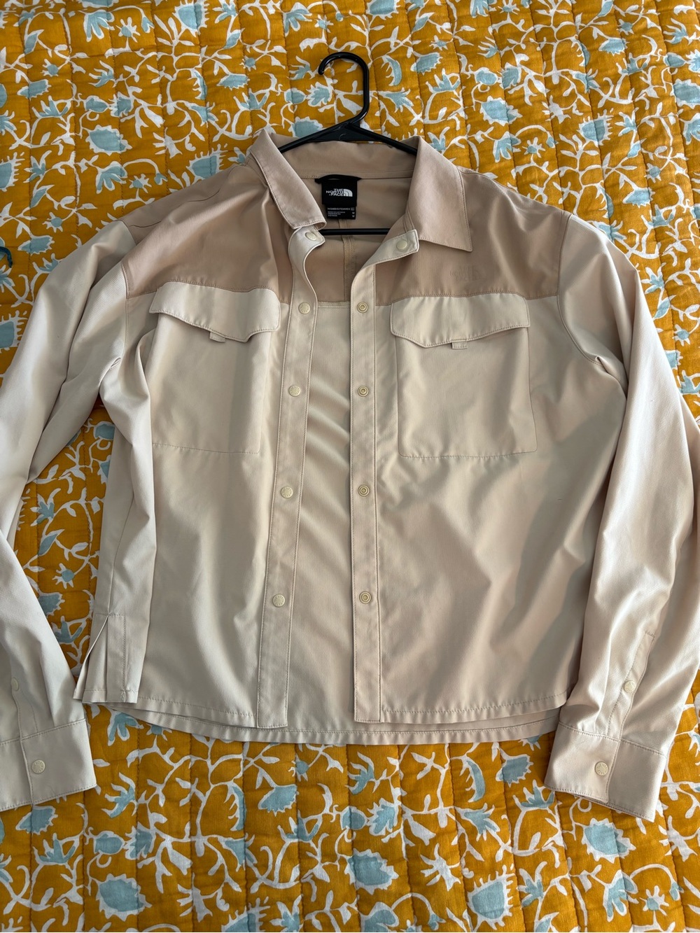The North Face women’s Two-Tone Beige sun shirt